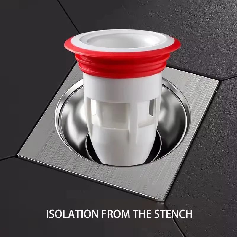 

New Bath Shower Floor Strainer Kitchen Bathroom Water Drain Filter Cover Plug Trap Siphon Sink Insect Prevention Deodorant