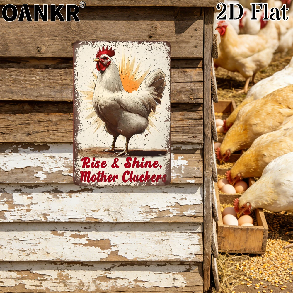 2D Flat Vintage Iron Farm Sign - 
