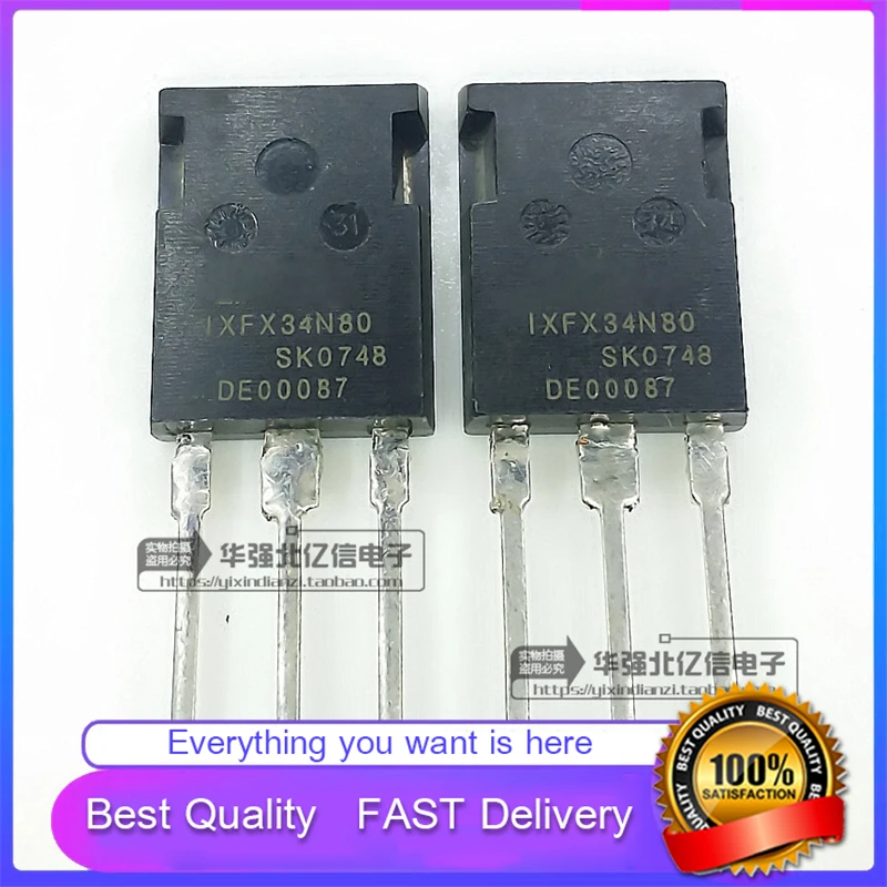 5Pcs/Lot New Original IXFX34N80 34A800V Field Effect MOS TUBE Good Quality  In Stock