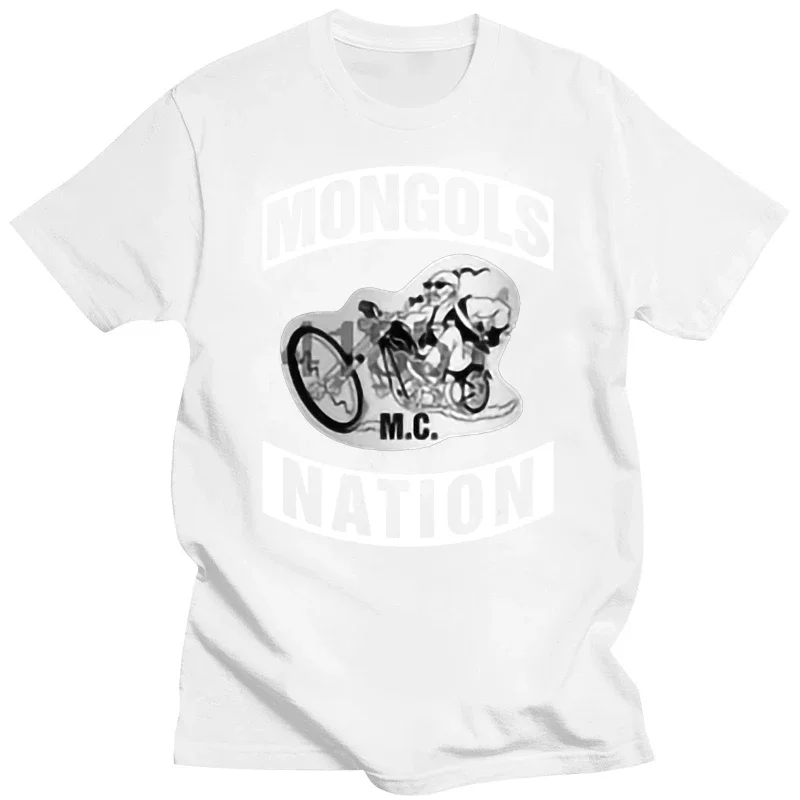 Male Graphic Short Sleeve T Shirt NEW MONGOL MC NATION USA MOTORCLYCLE CLUB Black T-Shirts TEE S-5XL manga vintage anime clothes