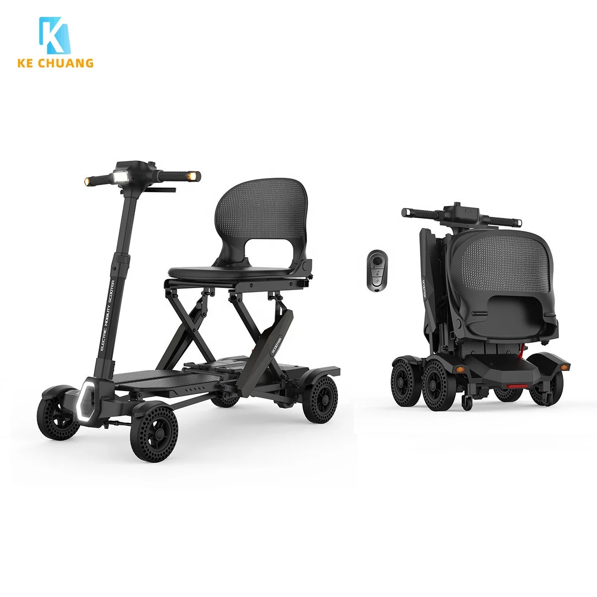 

Popular Outdoor Remote Control Smart Travel Folding Small Elderly 4 Wheels Electric Mobility Scooter For Adults
