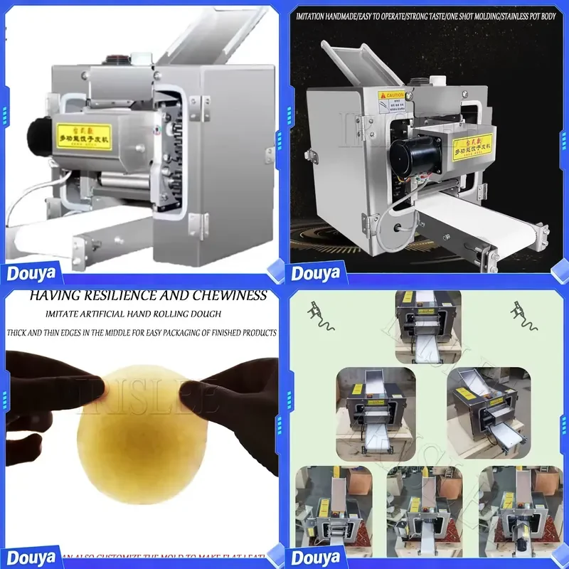 Stainless Steel Automatic Dough Sheeter Machine Electric Dumpling Noodle Cutter Maker Machine
