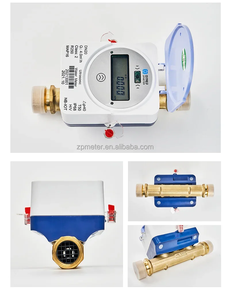 High Quality Brass Body Lora wireless Smart Ultrasonic Digital Water Meter