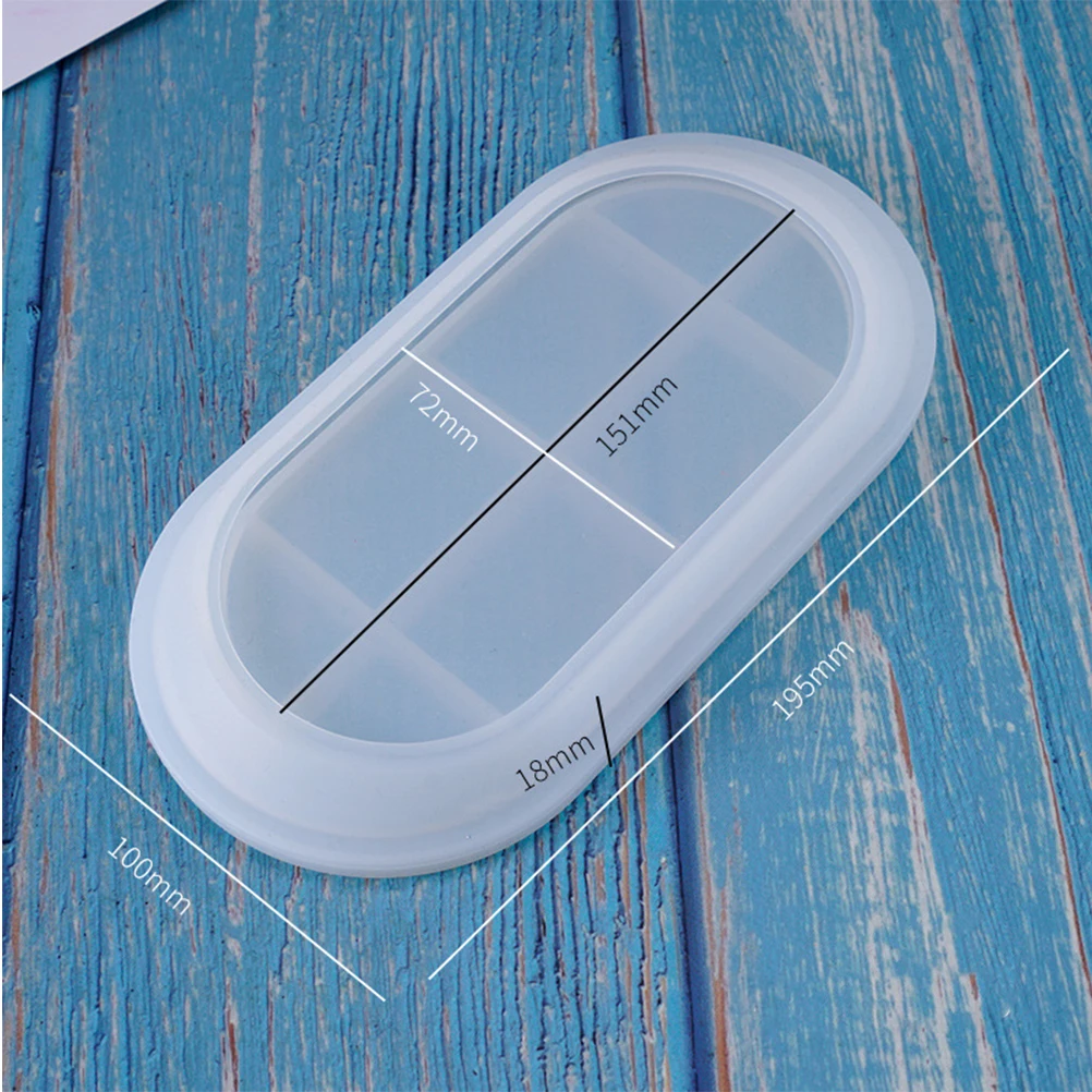 

1pc Crystal Mold Delicate Silicone Oval Bowl Dish DIY Non Stick Easy Silicone Bowl Jewelry Accessories Part