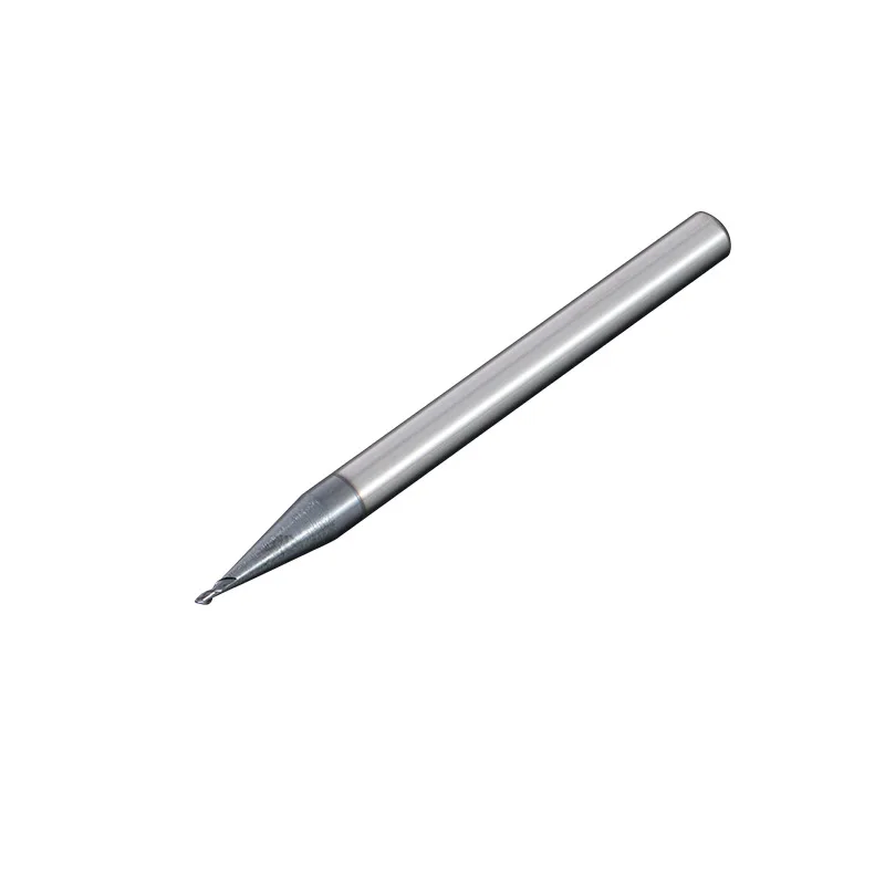 TULX 1PC HRC60 Micro Square End Mill 2 Flutes 0.2-0.9mm TiAIN Micro Flat 4mm Shank Milling Cutter Mirco Carbide Engraving Bit