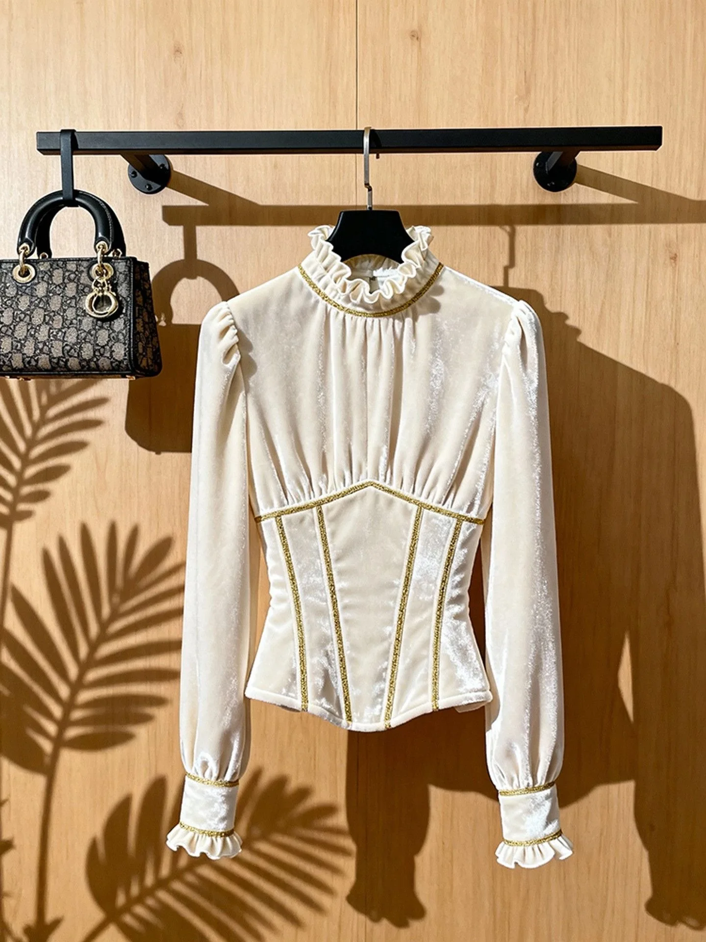 

Вельветовый женский топ на осень-зиму, роскошный, молодежный, красивый, с вырезом на талии, модный, премиум-класса...