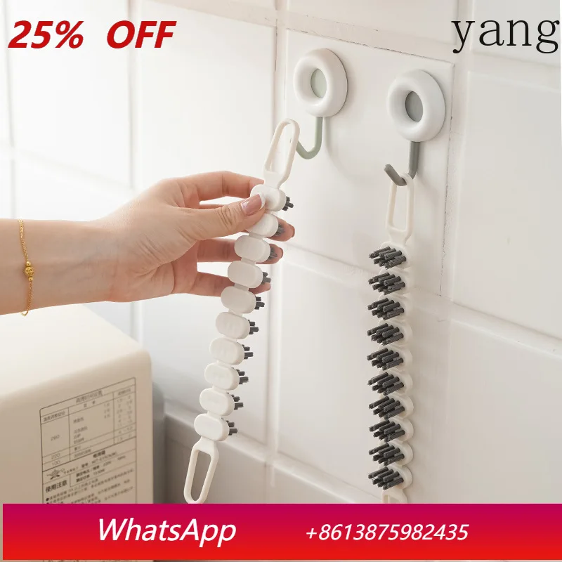 LMM multi-function bendable cleaning brush, household faucet decontamination gap brush