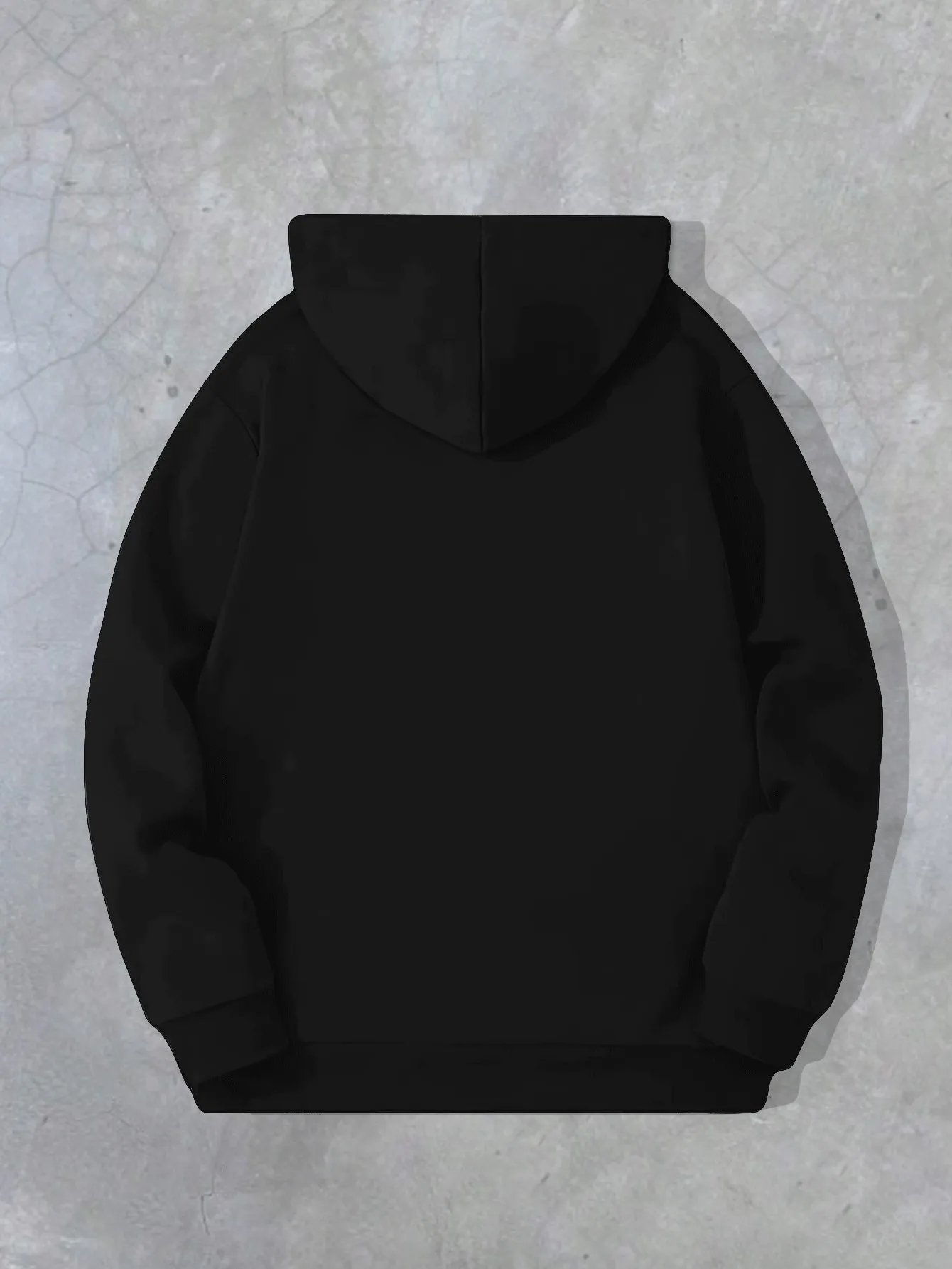 قطعة واحدة من هوديي كاجوال للرجال بنمط هندسي - قماش بوليستر منسوج مع امتداد طفيف وياقة بغطاء للرأس