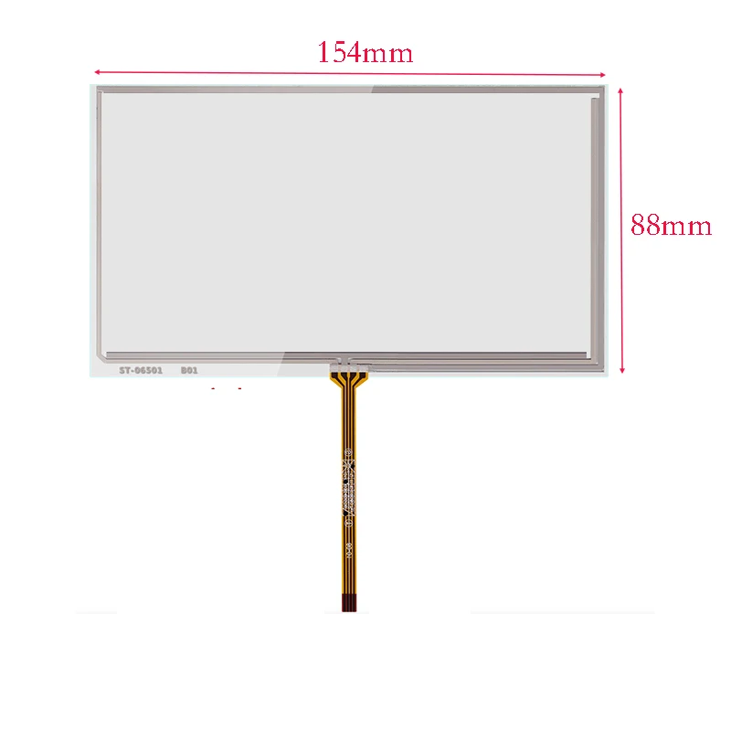 6.2inch 155*88mm 4 Wire Resistive Touch Screen Glass AT065TN14 pw065xs1 for GPS DVD 155x88mm