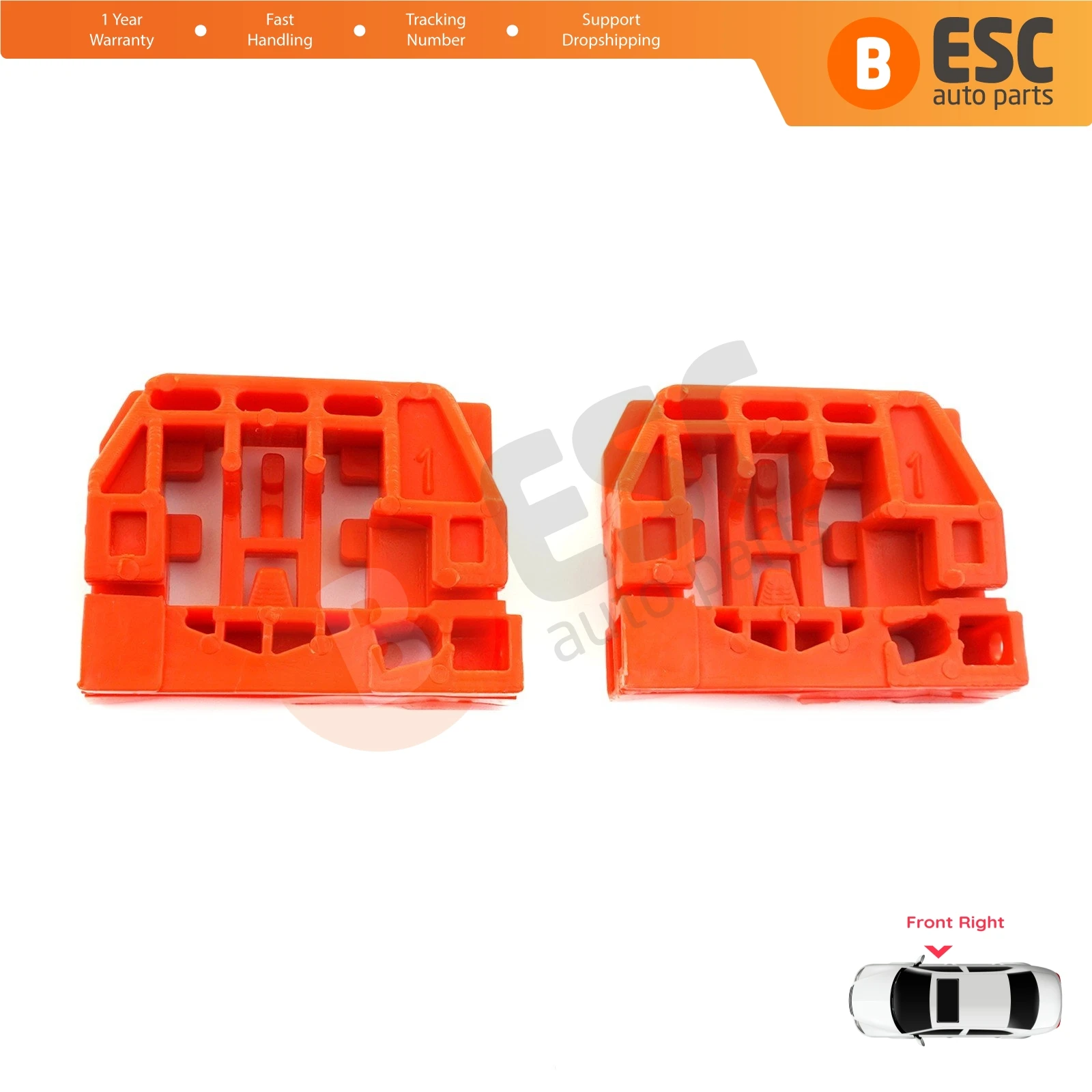 EWR248 Power Window Lifter Regulator Repair Clips Bracket Front Right Door for VW Touran MK1 1T1 1T2 1T3 2003-2015 1T1837462