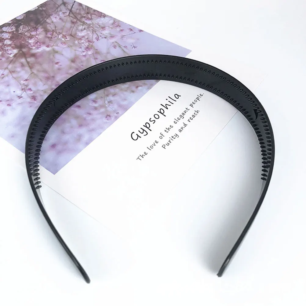 

20pcs 20Mm Girls Toothed Plastic Hair Headband Non-Slip Lightweight Daily Wear Party Hair Accessories For Kids Adults Comb