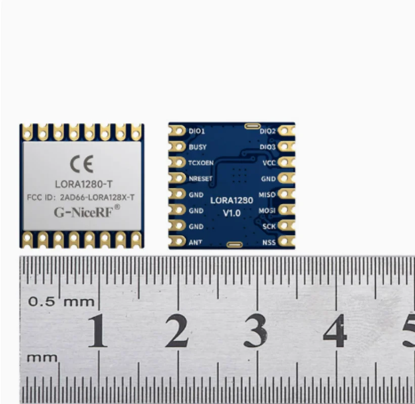 2pcs LoRa1280 2.4GHz Lora Wireless Module | SX1280 | Long Range Spread Spectrum Positioning and Ranging Module
