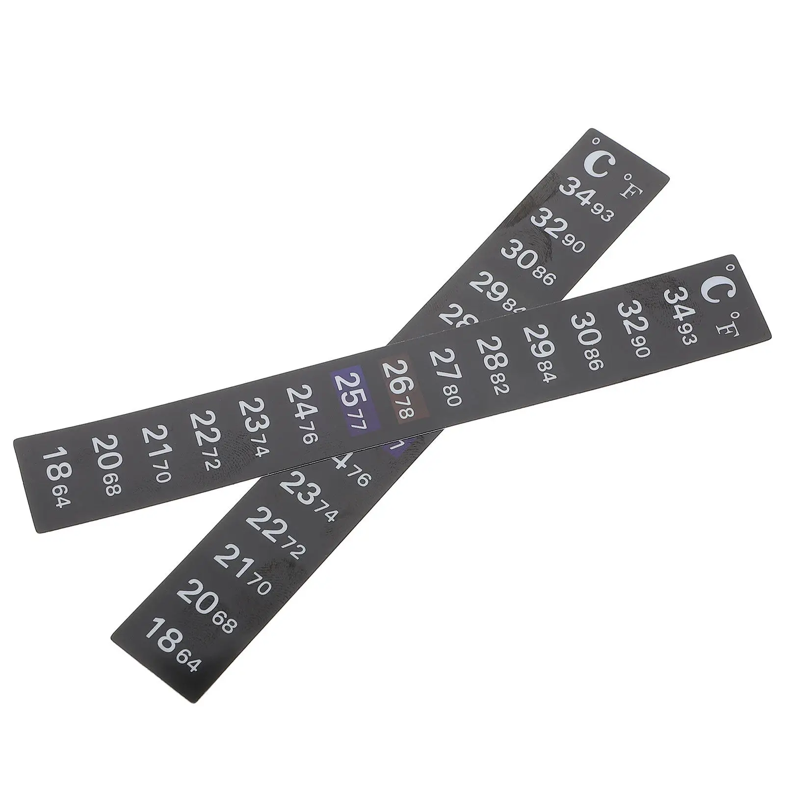 2 Pcs Temperature Strip Self Adhesive Gauge Brewing Thermometer Sticker Strips Sensitive