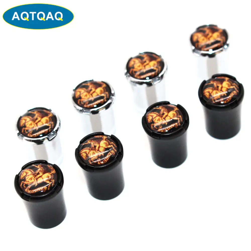 

4 Pcs/Set Zinc Alloy Riding Man Style Tire Valve Stem Cap Tire Wheel Stem Air Valve Caps for Auto Cars