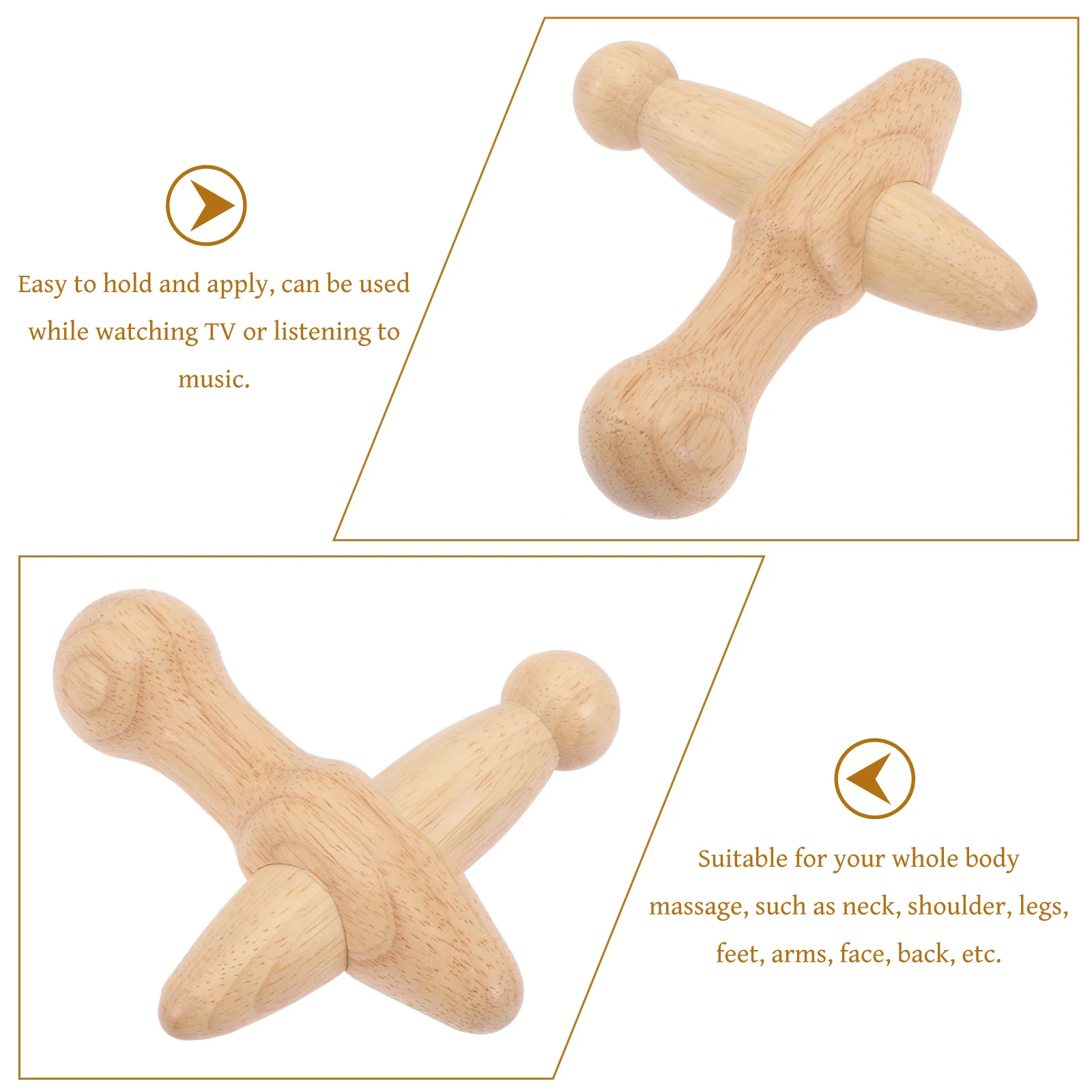 

Wooden Foot Massage Tool Deep Tissue Manual Pressure Point Massager Spa Body Circulation Bamboo Back Legs Feet