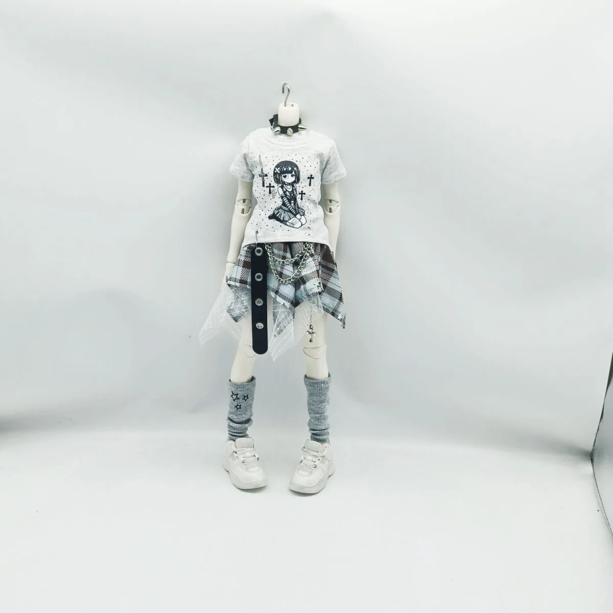 （customization 30day）BJD doll clothes suitable for 1/4 1/6 size white skirts clothing set doll accessories (5 points)