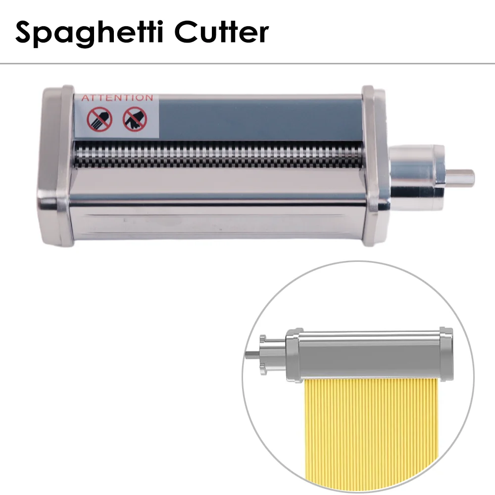 SUS304 roestvrijstalen noedelaccessoire voor Kenwood, lasagne pastaroller, fettuccine-snijder, spaghetti-snijder, adapter voor Kenwood