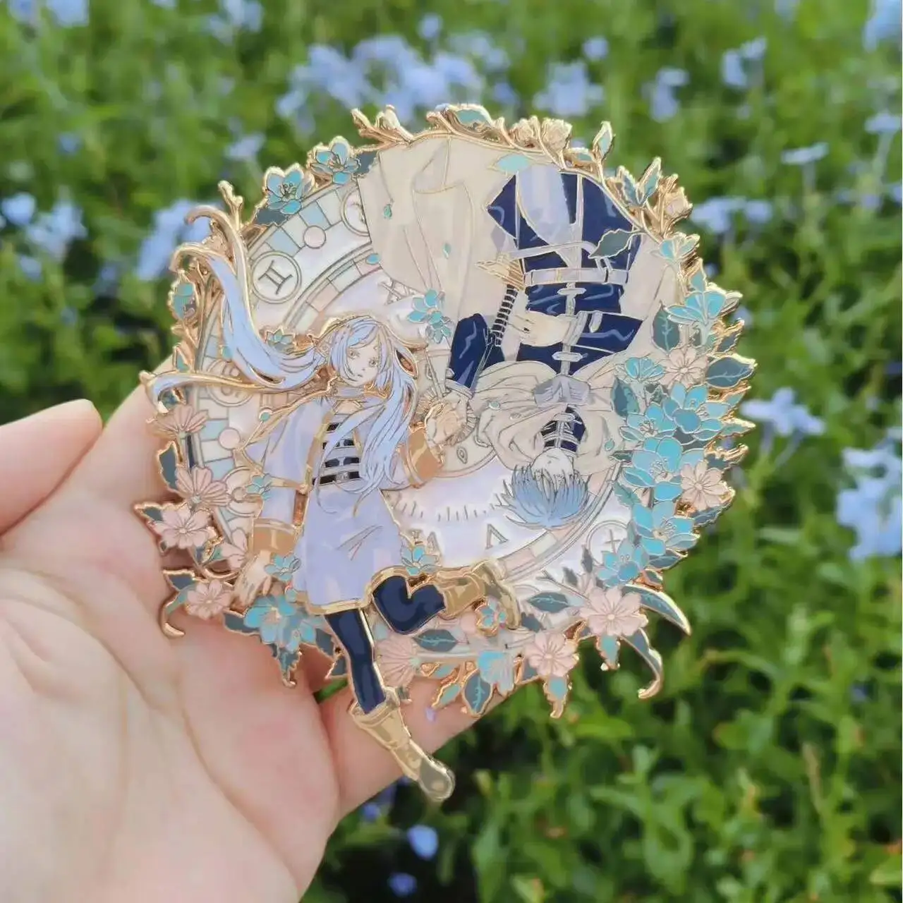 

Anime GAME Frieren: Beyond Journey's End Metal Button Pin Cute Anime Character Brooch Badge For Backpack Accessories Decor
