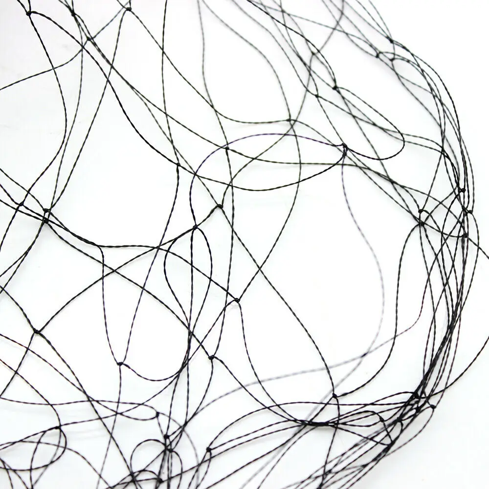 Black Bird Netting - 30x15m/100x50ft, 5x5cm Mesh, Polyester Weave, UV-Resistant for Orchards/Vegetable Gardens