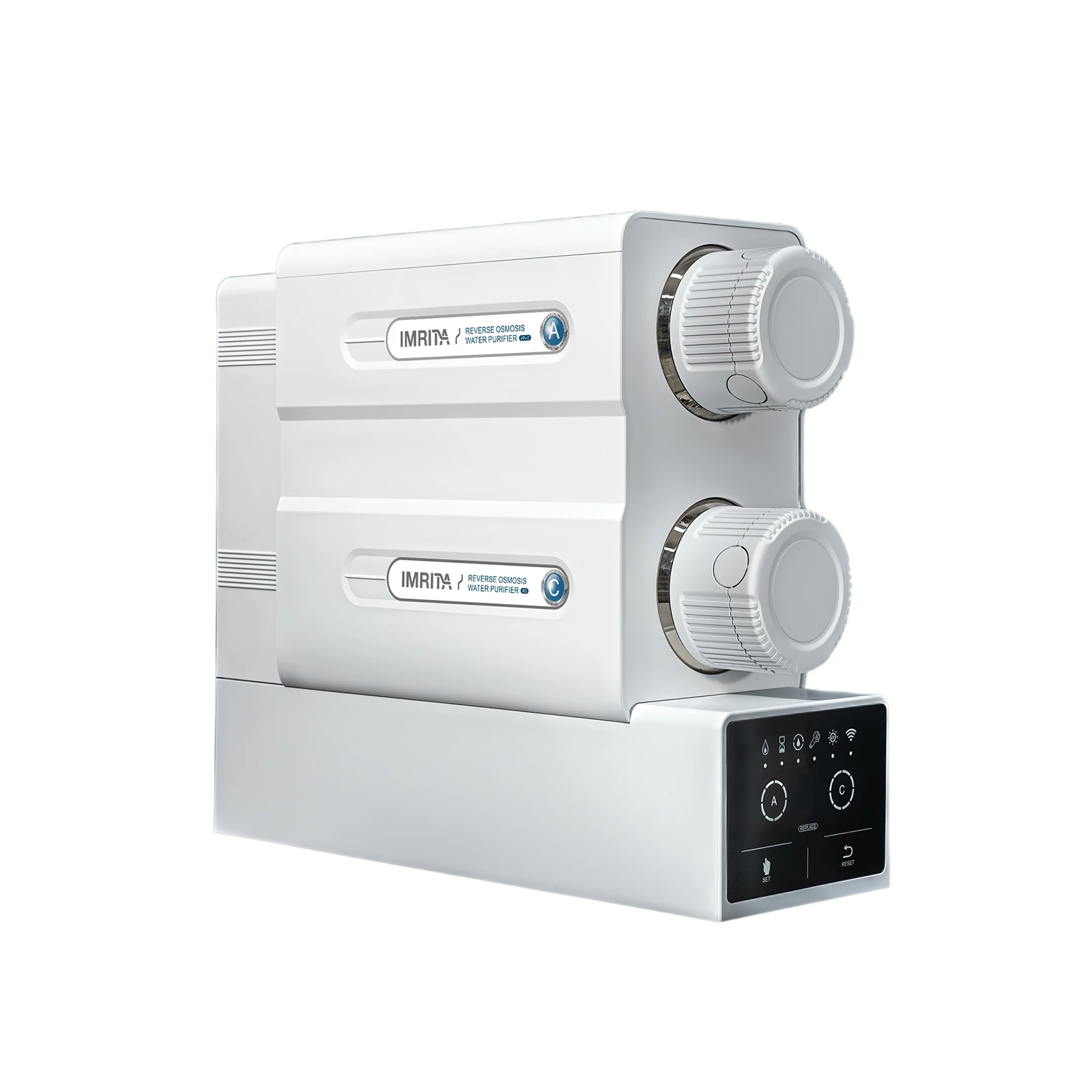 

For Under Sink Electric Large Flow RO Water Filter System 800GPD 2 Stages Plastic For Wholehouse Hotel Use