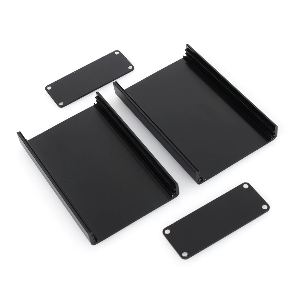Cubierta impermeable de plástico para proyectos electrónicos, carcasa de instrumentos de bricolaje, caja de conexiones, color negro, 1 unidad, 100x60x25mm