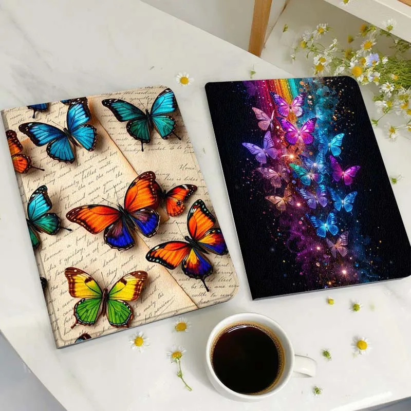 

Colorful Beautiful Butterfly Gift Tablet Case For Huawei Honor MatePad MediaPad Air 5 6 7 11 V6 V7 V8 V9 X9 X8 T10 T10s C5e T5