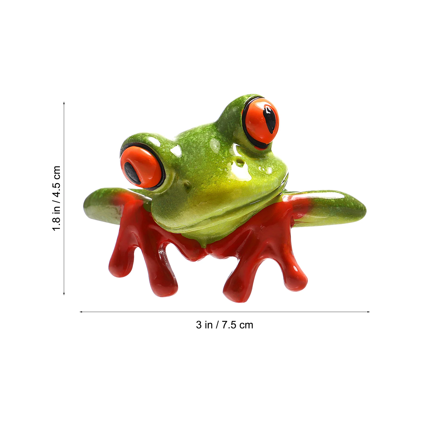 Funny Resin Frogs Creative 3D Animal Frog Figurine Decorative Crafts for Computer Monitor Desk Decoration Gift