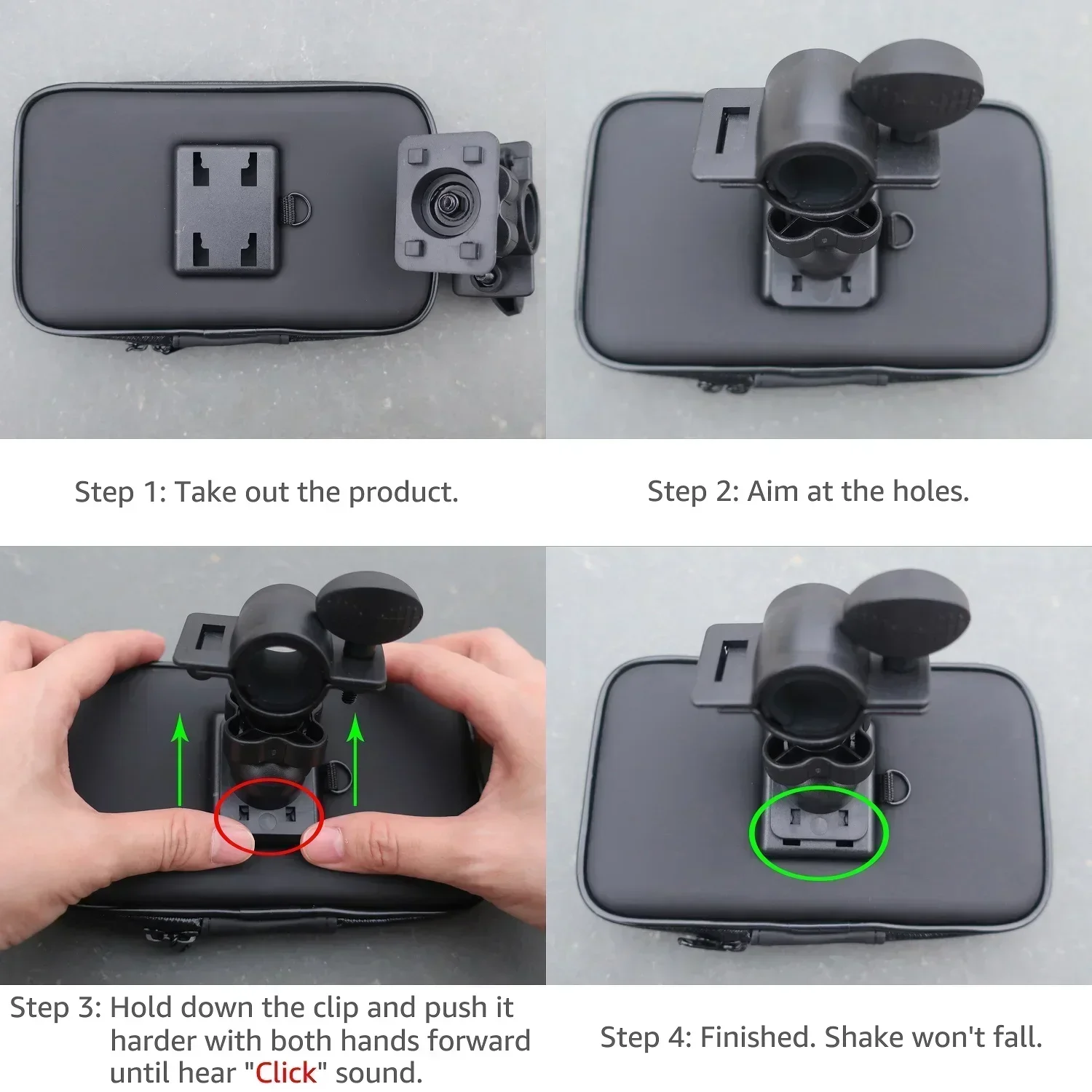 Waterproof Bicycle Phone Holder Motorcycle Bike Handlebar Phone Case Bag for iPhone 15 Pro Max 14 Samsung Bike Phone Stand Mount image 6