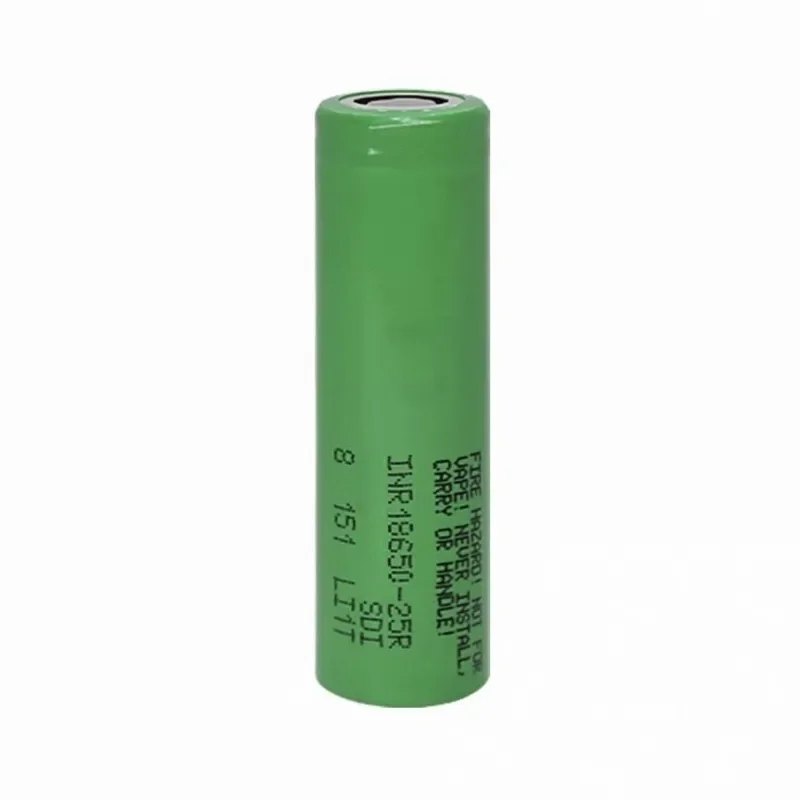 [New] 3.7V 2500mAh 18650 Battery for Samsung 25R INR 18650 20A Lithium Ion Battery Replacement External