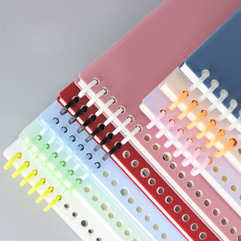 3Pcs Plastic Loose-leaf Binder Ring for DIY Notebook Journal Student Clip Buckle for File Folder Office Binding Supplies(6-hole)