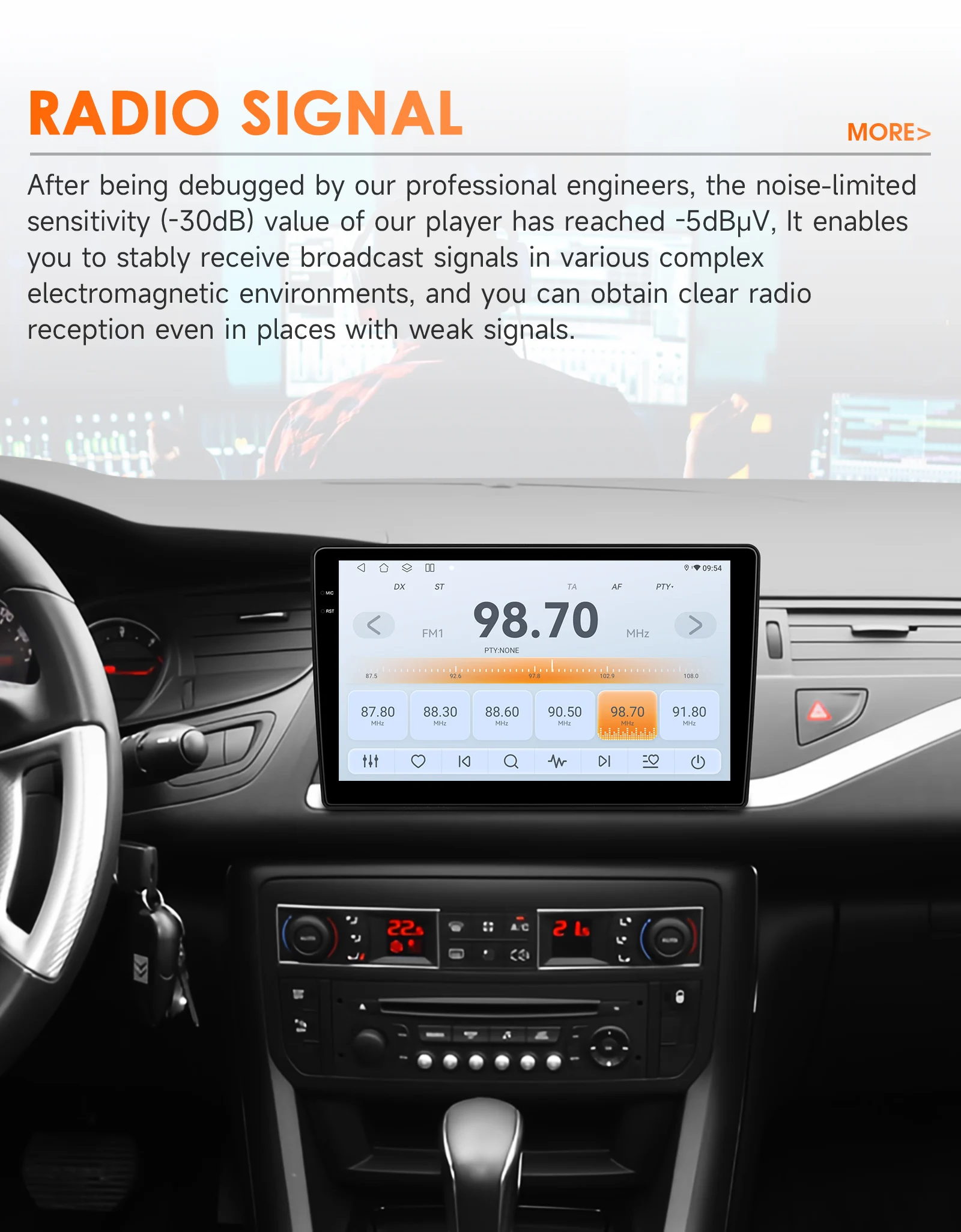 Obrázek 6: 10.1'' 2nz DIN autoradio pro citroen C5 2008 -2017 GPS 2din Android auto rádio multimediální video hráč bezdrátový Carplay auto 4G DSP