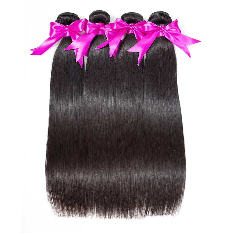 30 32 Inch Peruvian Hair Bundles Straight Human Hair Weave Bundles Remy Hair Extension Cheap 1/3/4Pcs Wholesale Bundles