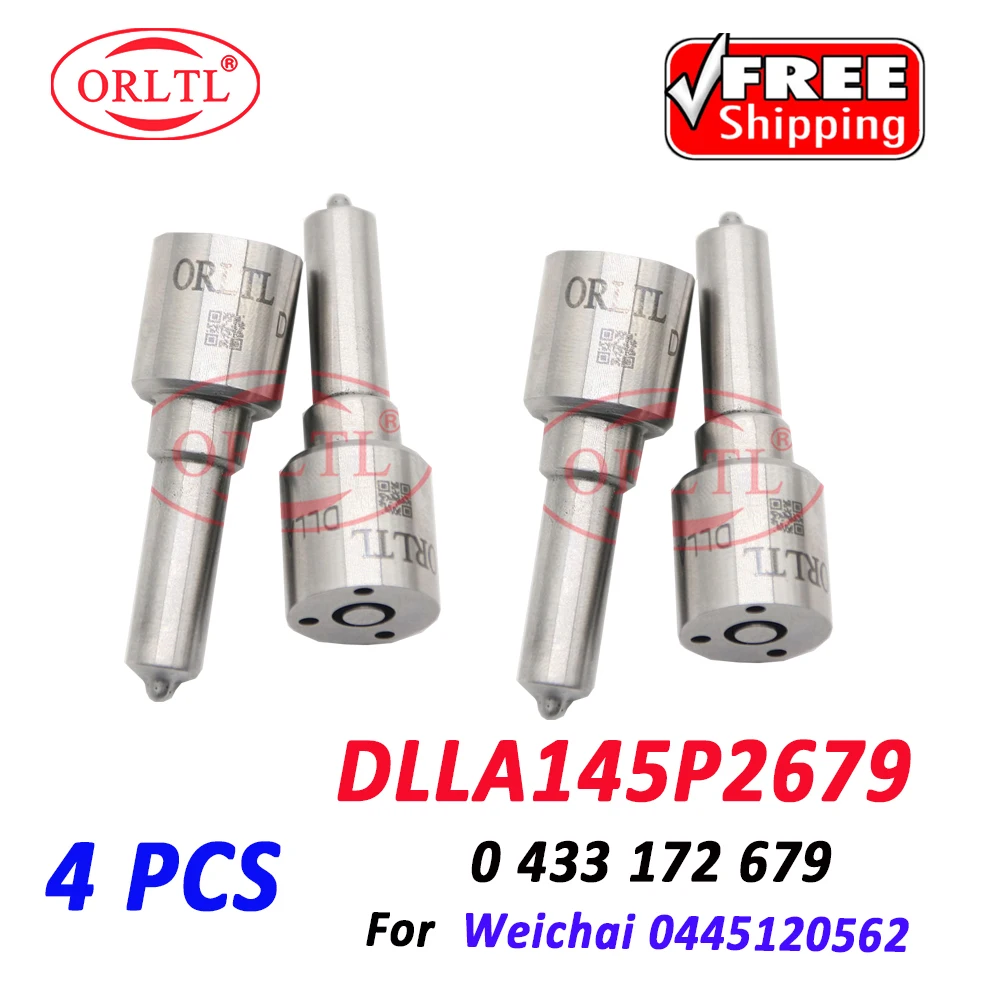 

ORLTL 0445120562 Diesel Fuel Injector DLLA 145 P 2679 Common Rail 0 445 120 562 Nozzle DLLA145P2679 0433172679 For WEICHAI