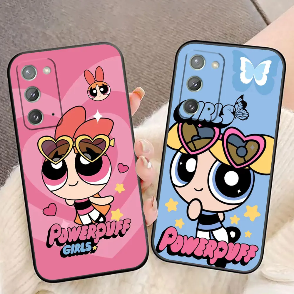 The P-Powerpuff Girls Phone Case For Samsung Galaxy A02 A03 A03S A04 A04E A05S A10E A10S A30 M23 M53 NOTE 10 20 Case Cover Funda