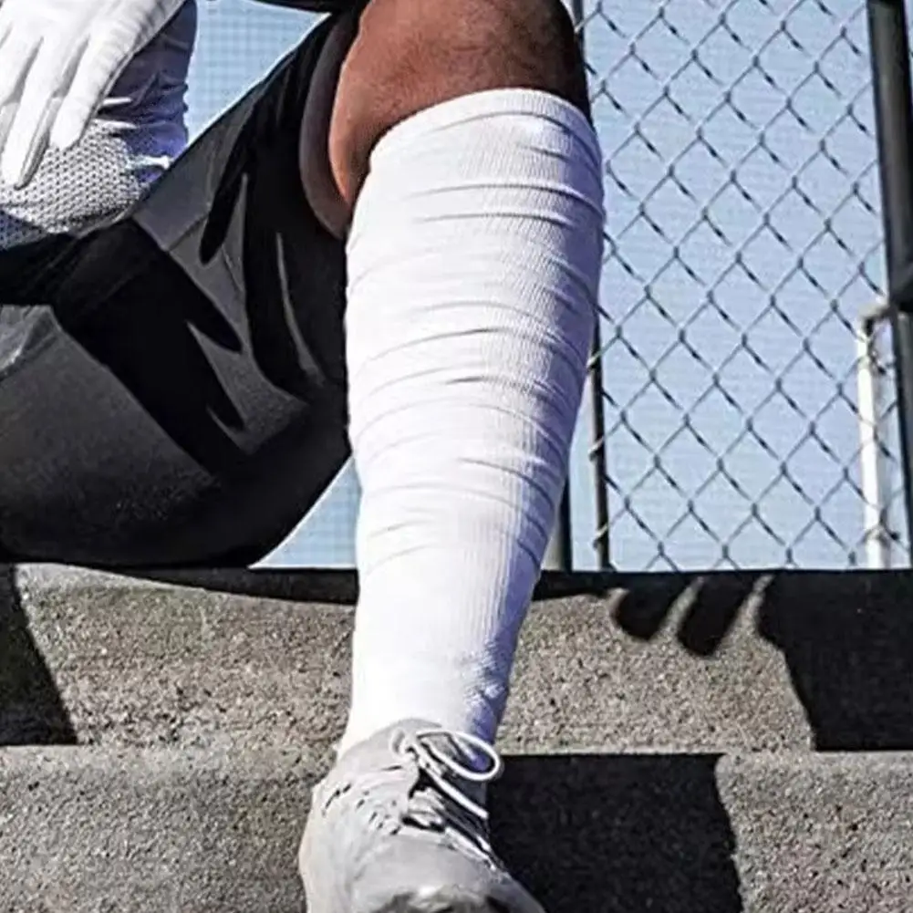 

Adult Rugby Socks Elastic Football Socks Anti Slip Compression Socks Long Soccer Extra Breathable Socks Sports Knee Length W4L9