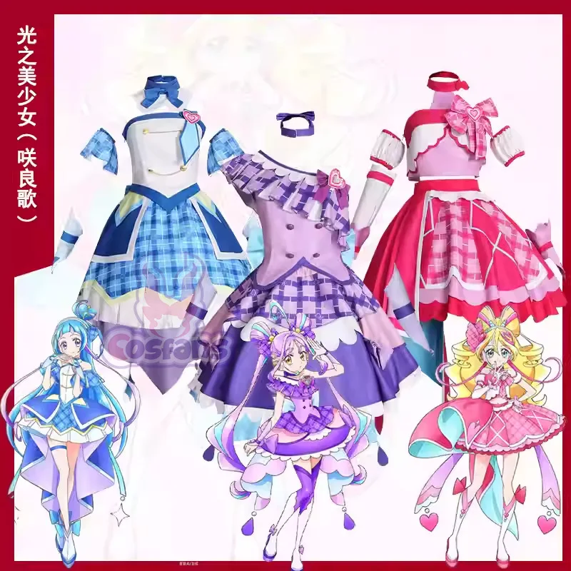 

Game You and Idol Precure Cure Wink Cosplay Cure Kyun Shigure Kokoro Costume Lolita Dress Halloween Uniform Anime Outfit Woman
