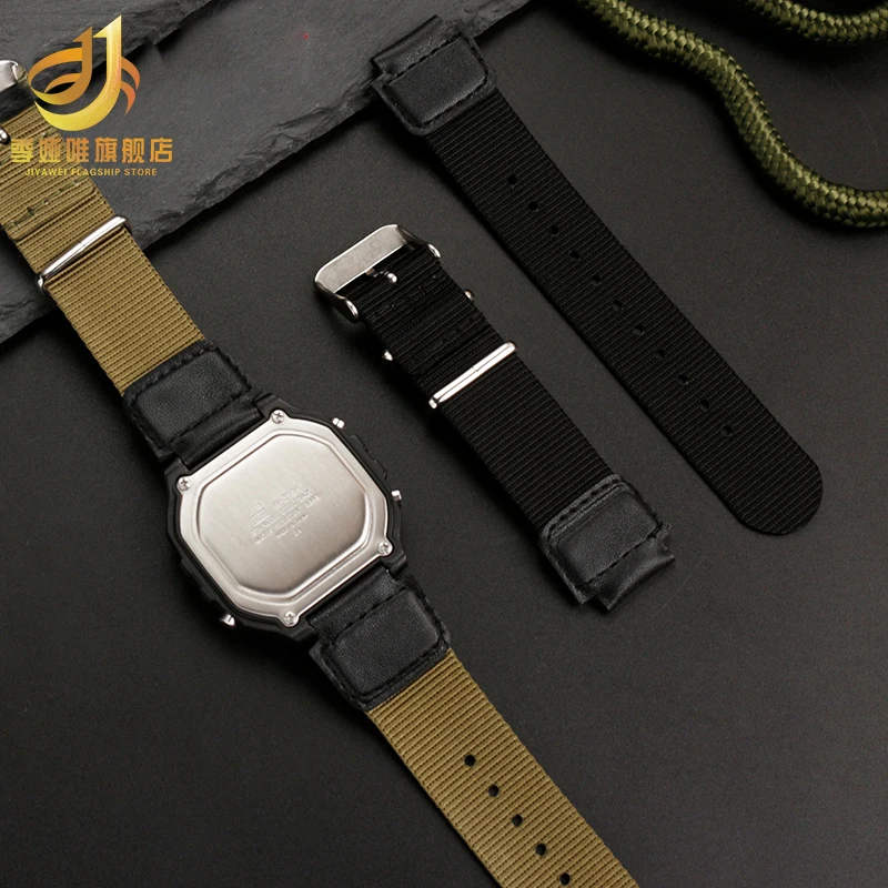 For Casio 18mm Sport Watch Strap SGW-300 AE1200wh AE1300wh/W218h AQ-S810W AE-1000W Nylon Strap men Outdoor Waterproof Bracelet