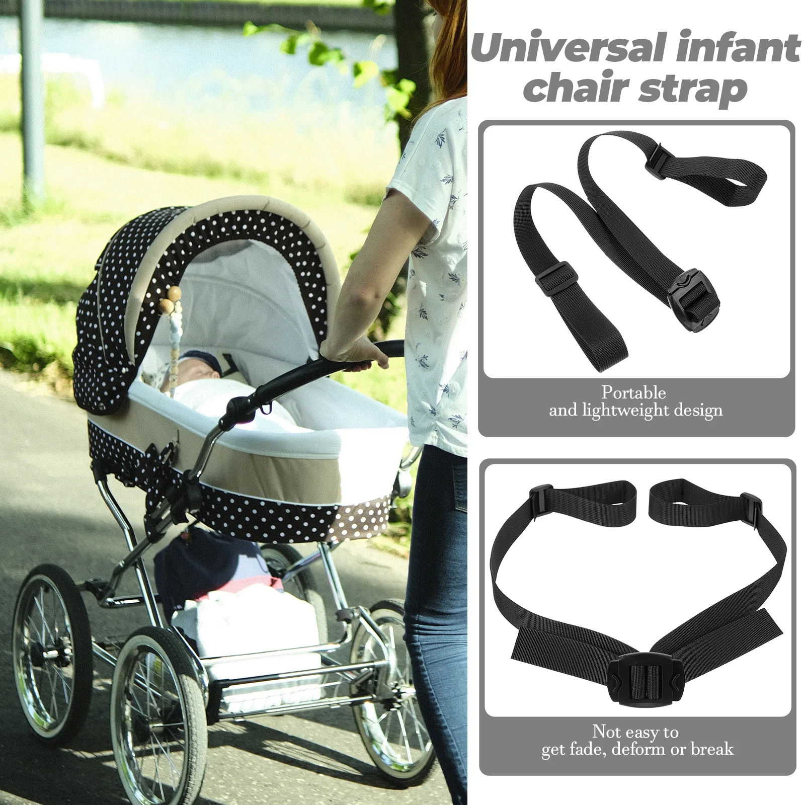 

Children Car Universal Chair Strap High Chair Harness Adjustable Belt Seat Stroller Toddler Safety Strap