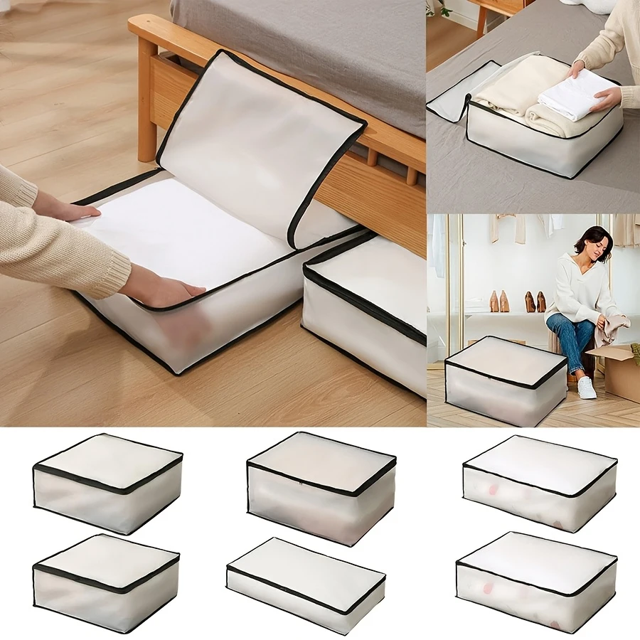 1/5 Stück Aufbewahrungsbeutel EVA Quilt Aufbewahrungstasche Multi Size Kleidung Quilt Aufbewahrungsbox Seesack