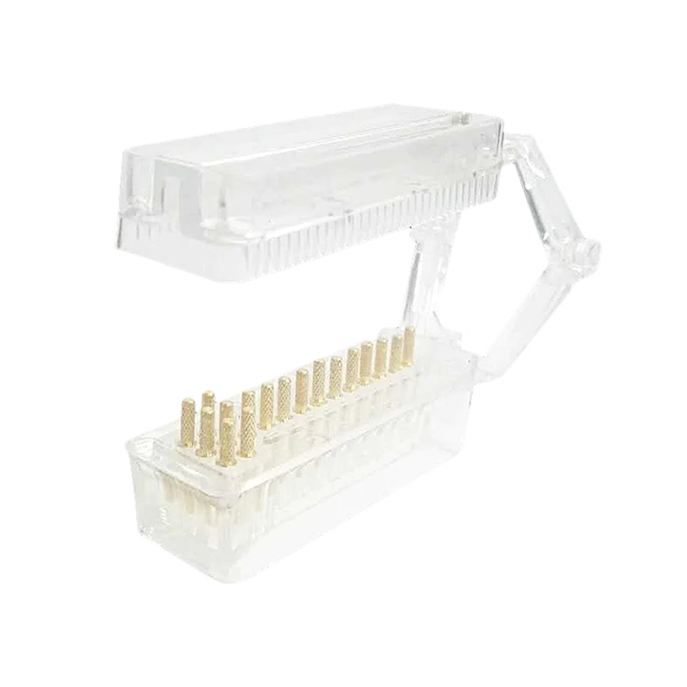 Gancio per stampo diviso in plastica per mezza porta dentale Supporto per morso in plastica Gancio per tecnico con gancio per film diviso trasparente per stampo diviso dentale