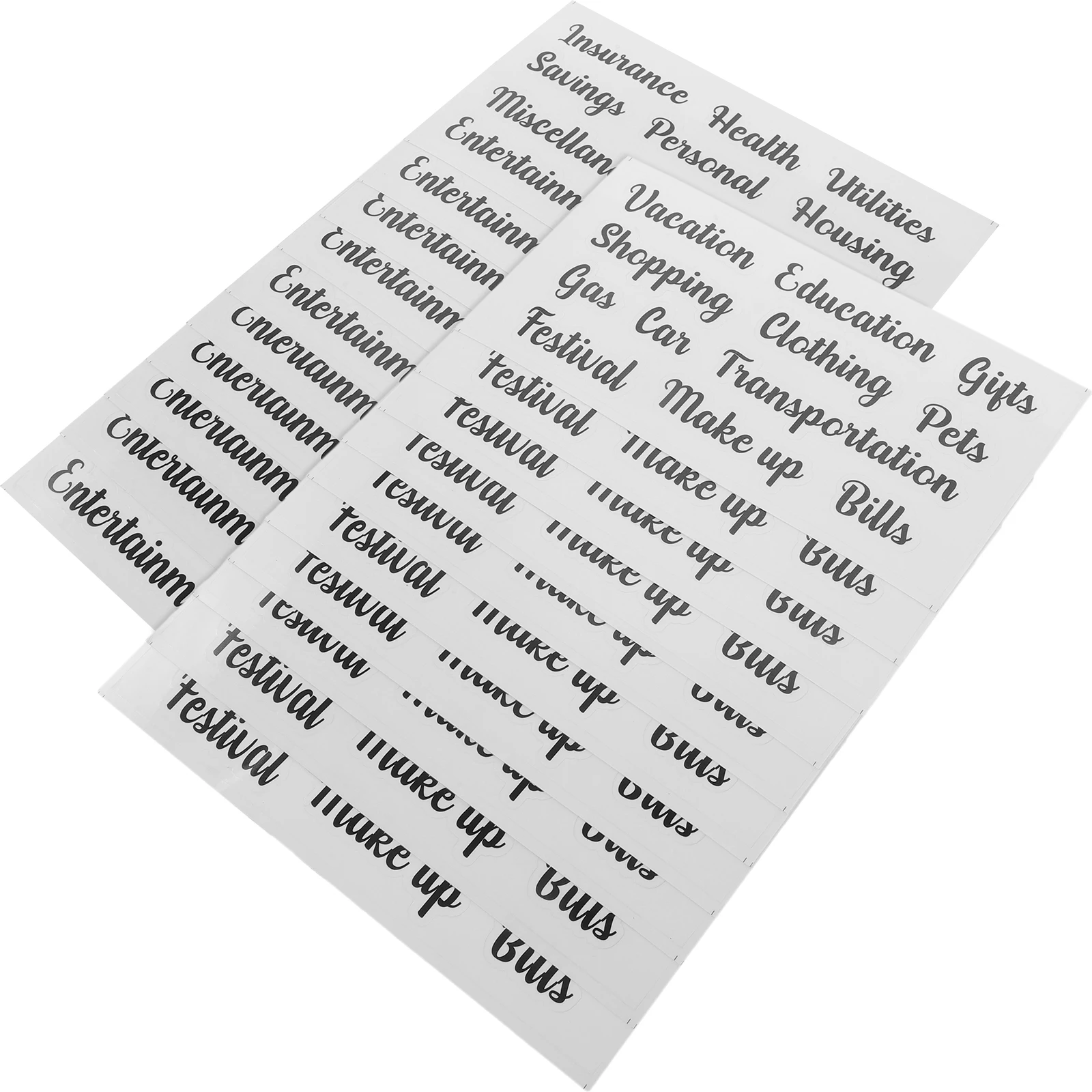 

10 Sets Multi-Function Budget Stickers Classifying Cash Envelope Labels Self-Adhesive Label Stickers For Home Use Labeling