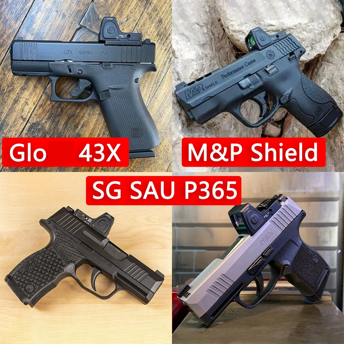 

RM CC Red Dot Sight Reflex Scope For G43X / SG P365 / M&P Shield Compact Pistol and 20mm AR15 M4 Nylon RM-cc Riflescope