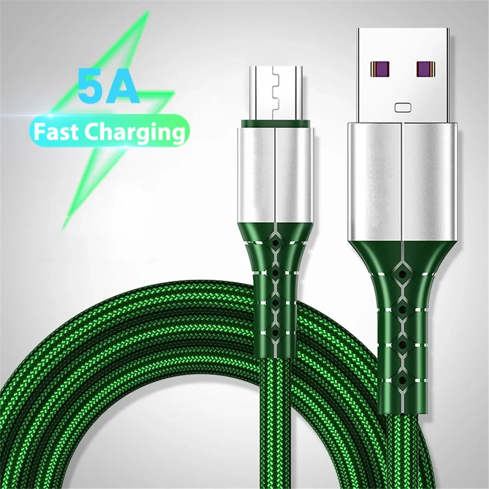 

Universal Weaving USB Charging Cable for Huawei P30 P40 Mate 20 40 For Xiaomi 10 5A Fast Charging Charger USB-C Data Cable 1.5m