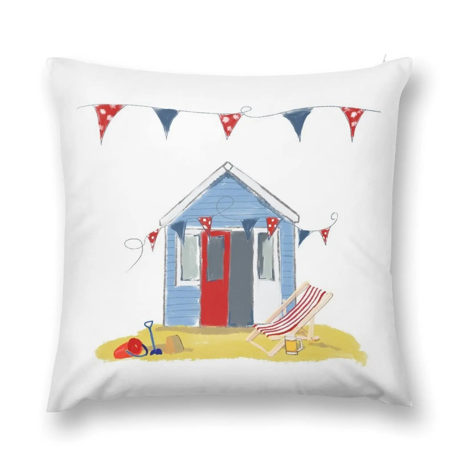 

#Beach hut seaside Throw Pillow Sofa Covers Pillowcases For Pillows Pillowcase Decorative Sofa Cushions pillow