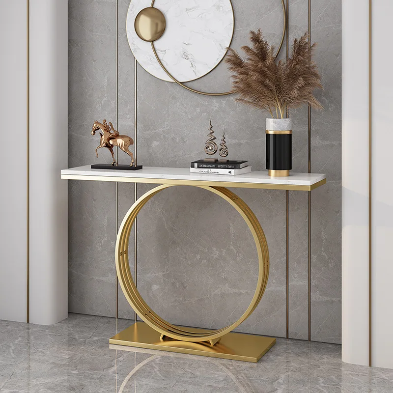 

Nordic marble entrance table against the wall, counter table, strip table, modern simple table entrance strip