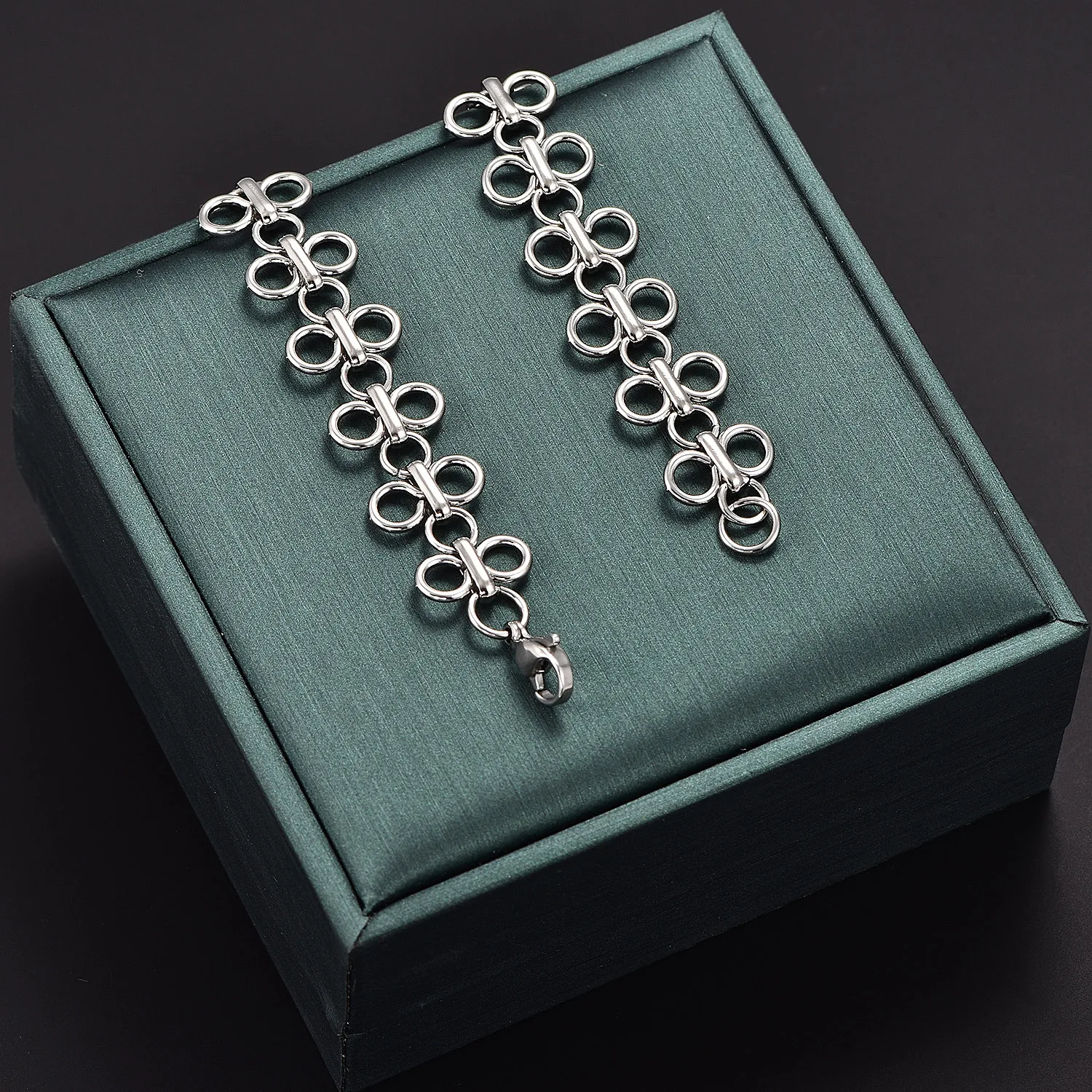 14mm Punk-Rock Edelstahl-Halskette mit Chinesischem Knoten, Hiphop Heavy Choker, Metall-Halsschmuck, Geschenk – Detail 2