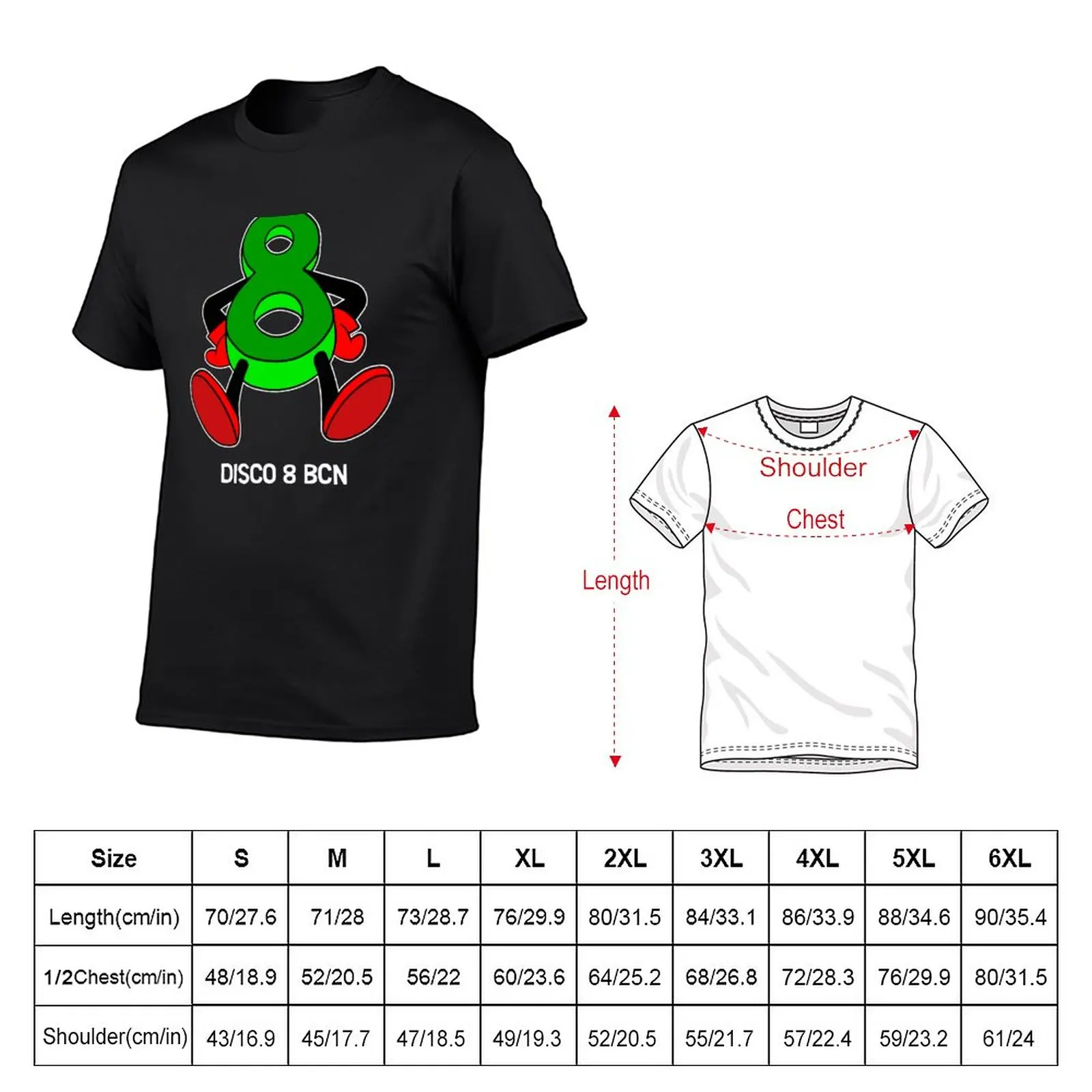 New Disco 8 - Techno Hardcore T-Shirt customized t shirts quick-drying t-shirt summer clothes Men's clothing