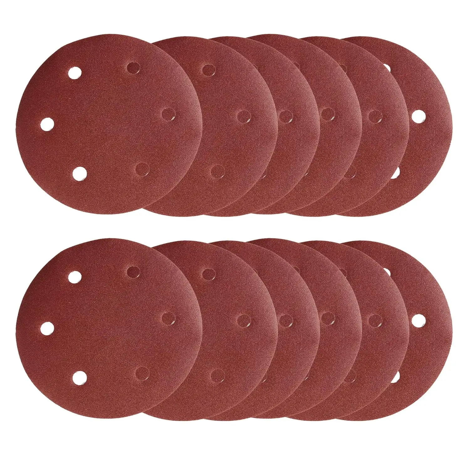 10pcs Sanding Discs Set 6-Hole Sandpaper Pads for Polishing Tools 125mm 5-inch Grit Range 40#-800# for Woodworking And Metal