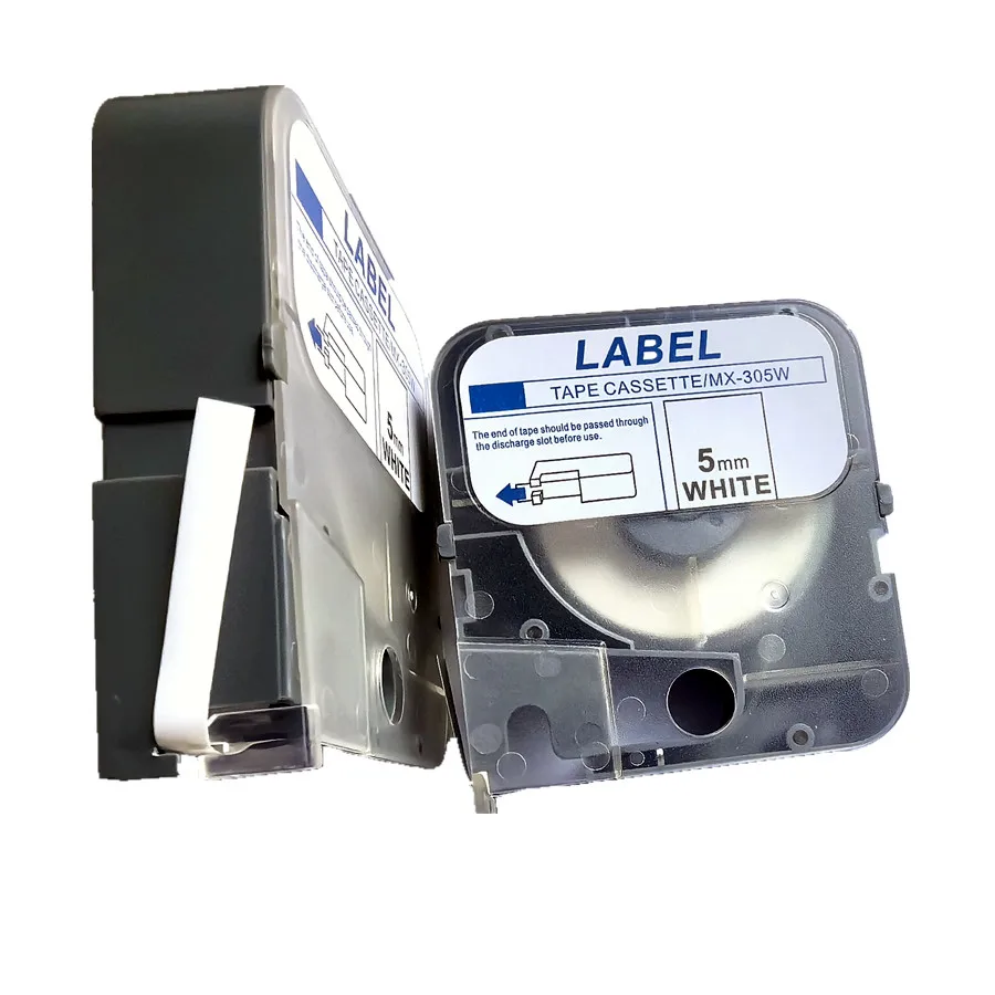 تسمية PapeLM-MX305Y/305 واط 5 مللي متر x 8 متر ملصق أصفر ل ماكس LM-380E LM-390 PT-1010 الآلة الكاتبة انخفاض سعر تعزيز الشريط التسمية كاسيت