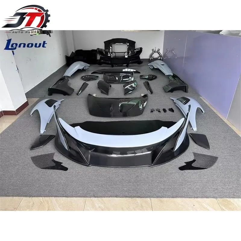 Suitable for McLaren MP4-12C 650S Upgraded High Quality 675LT Dry Carbon Fiber Exterior Surround Full Set Conversion Body Kit